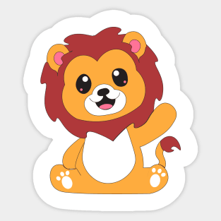 cute lion Sticker